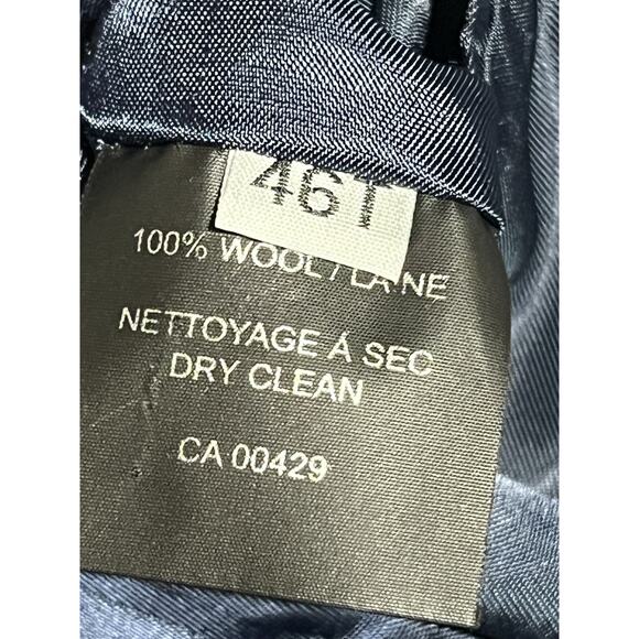 Peter Millar 46T Mens Blue Wool Suit Jacket Blazer Sport Coat Canada 2 Button - Picture 16 of 16